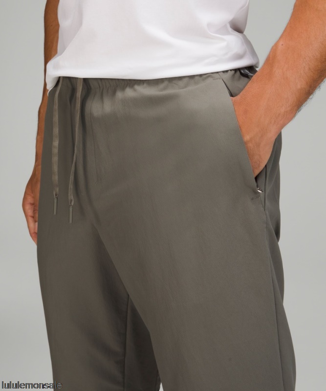 Lululemon Deutschland DELULU673 | Lululemon Deutschland Grau Salbei New Venture Hosen Twill Stoff
